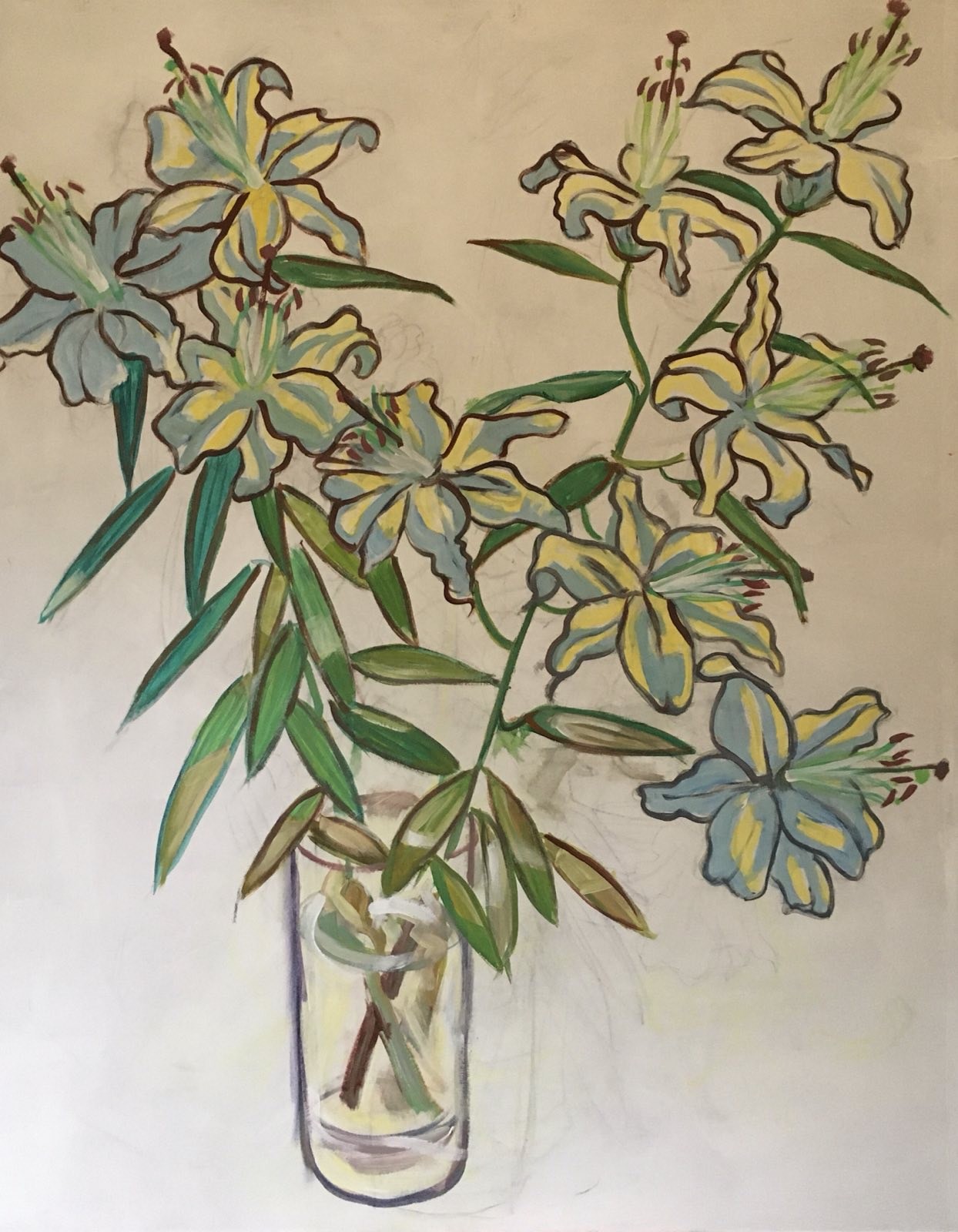 #28 / Huile sur carton / 100 x 80 cm / 2022