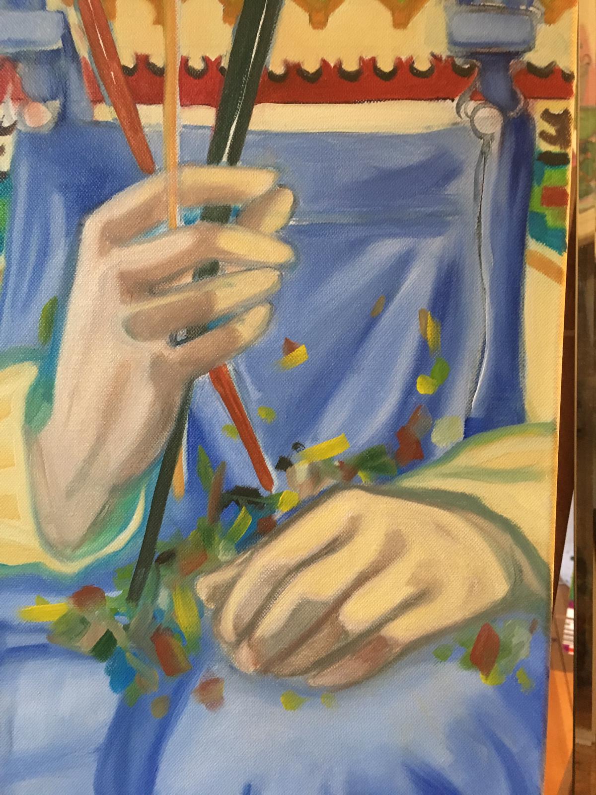 #9 /2019 / Huile sur toile / 100 x 30 cm