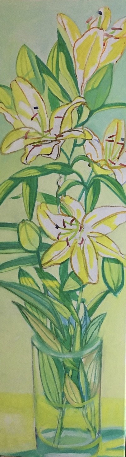 #24 /Huile sur toile / 100 x 30 / 2021