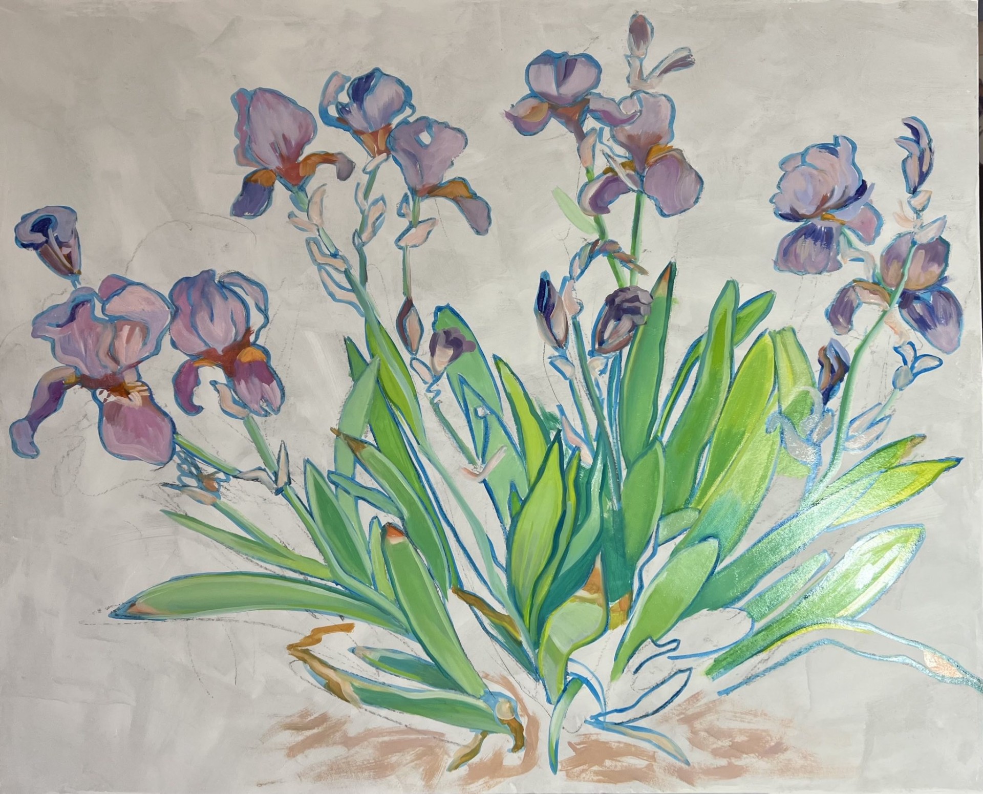 #35 / Huile sur carton / 100 x 80 cm / 2024